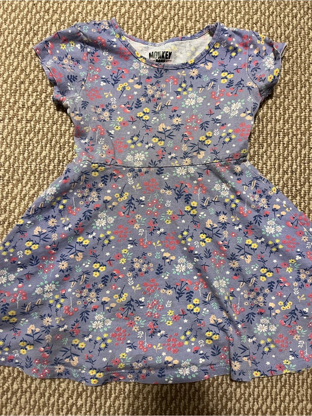 Girls size 2-3yr monkey bars Lavender Floral Fit-and-Flare Dress